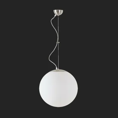 Produktbild von OSMONT ADR68338 ADRIA L3 Hängeleuchte aus Glas, Edelstahl gebürstet / weiß, Schutzart IP40, 3000 K, 27 W LED-Notbeleuchtung, kombiniert, 1 Stunde