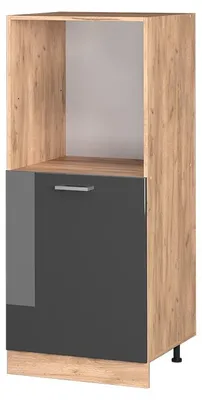 Zdjęcie produktu dla Szafka kuchenna Vicco R-Line Antracyt wysoki połysk 60 cm, Model 37492