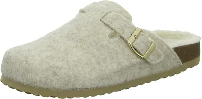 Produktbild von Home Comfort Damen-Pantoffel Grau-Weiß, Farbe:beige/schlamm, EU Größe:39