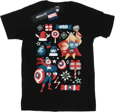 Produktbild von Marvel - "Christmas Day" T-Shirt für Herren BI43434 (M) (Schwarz)