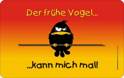 Produktbild von Der frühe Vogel - Frühstücksbrettchen - Resopal Brettchen