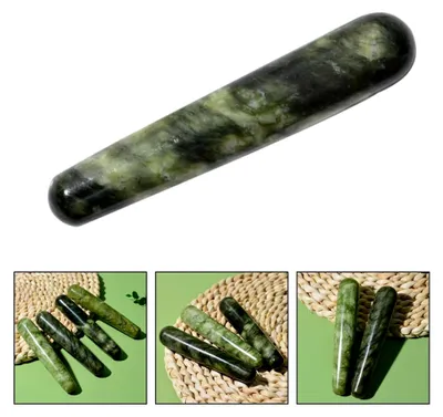 Produktbild von Jade Massagestab für Akupressur und Gesichtsmassage