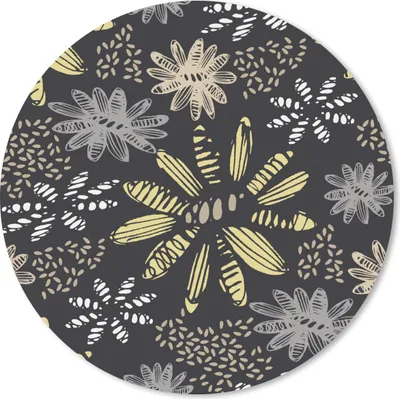 Produktbild von MuchoWow® Mauspad Mousepad Abstrakt - Blumen - Muster 40x40 cm - Mousepads - Maus Mat - Pad - Mausunterlage - Schreibtisch Accessoires