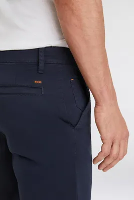 Produktbild von Hugo Boss Herren T-Shirt Chino Rundhals reguläre Passform Hellgrau Leicht
