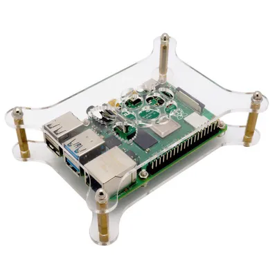 Produktbild von Acryl Layer Gehäuse für Raspberry Pi 4, 3, 2, B+, A+ - transparent