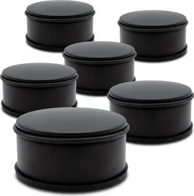 Produktbild von 6er Set Türstopper 1,1 Kg - ca. 11 x 5,5 cm - Farbe: schwarz (6er)