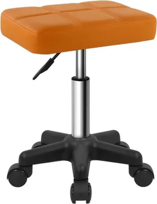 Immagine prodotto di Sgabello rettangolare marrone - Regolabile in altezza - 1 pezzo - Compatto