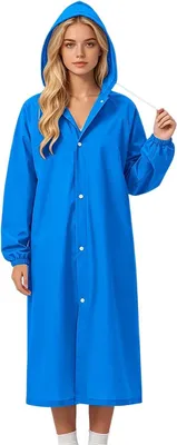 Produktbild von Regenponcho Damen, wasserdicht, faltbar, für Fahrrad