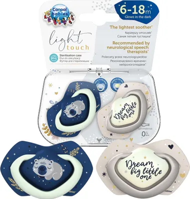 Produktbild von Canpol Babies | Schnuller Sleepy Koala 18m+ - 2 Stück - Rosa - Leicht & Hygienisch