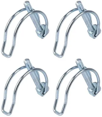 Zdjęcie produktu dla Zaciskowe szczypce zaciskowe, 6x45mm - 4 sztuki - stal nierdzewna 316 - odporne na korozję - do użytku w ogrodzie - łatwy montaż - zaciskowe szczypce