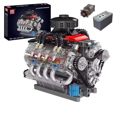 Obrázok produktu pre Stavebnica motora pre deti, motorizovaný motor LSX454 V8, 487 dielov, ABS plast, originálne balenie v krabici