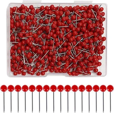 Produktbild von Rote Metallspelden 1,5 cm mit Edelstahlspitze
