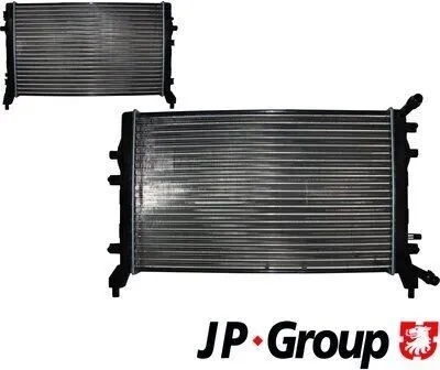 Produktbild von JP GROUP 1114208000 Kühler Wasserkühler Motorkühler für VW GOLF VI (5K1) Golf V Schrägheck (1K1) Passat Variant (3C5) GOLF PLUS (5M1, 521) für AUDI