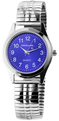Produktbild von Excellanc 2700013-006 Analog Herrenuhr mit Metallzugband silberfarben