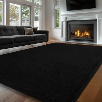 Obrázok produktu pre Shaggy koberec 120x160 cm, sivý, prateľný, protišmykový, do obývačky