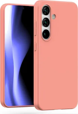 A pink phone case is shown next to a smartphone.