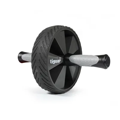 Obrázok produktu pre tiguar AB Wheel ab roller s protišmykovou rukoväťou core trainer na rolovanie a funkčný tréning ergonomický dizajn tichý a šetrný k podlahe Ø 18 cm ideálny pre domácu posilňovňu a štúdio