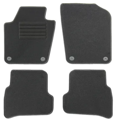 Fußmatten-Set für VW Polo 6R, 06/2009-08/2017, 4-teilig, Schwarz
