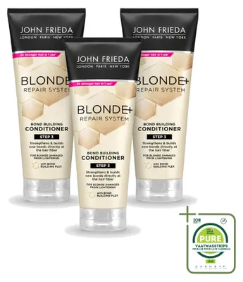 Obrázek produktu pro 3x kondicionér John Frieda Blonde+ Repair, posilující strukturu vlasů, objem 250 ml - velkopackové balení - 3 kusy