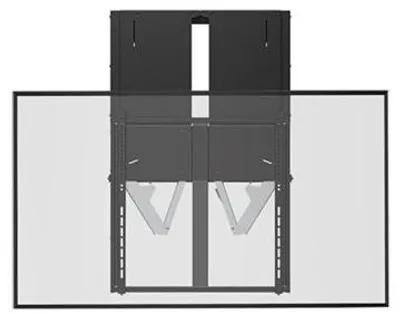 Immagine prodotto di VivoLink FlexiLift - Kit di montaggio (2 staffe a muro, piastra adattatrice) - per schermi piatti - Acciaio - Nero - Dimensioni dello schermo: 165,1-218,4 cm (65"-86")
