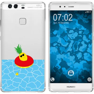 Produktbild von PhoneNatic Case kompatibel mit Huawei P9 Silikon-Hülle Sommer Ananas M2