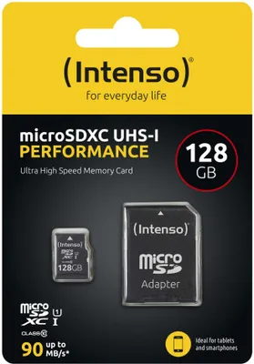 Produktbild von Intenso microSD UHS-I Performance 128GB