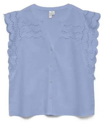 Zdjęcie produktu dla Vero Moda 10341329_1986_63, Bluza, Damski, Niebieski, XL, 1 szt., Max. shrinkage 5%; Wash with similar colours