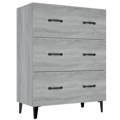 Produktbild von Sideboard Grau Sonoma 69,5x34x90 cm Holzwerkstoff