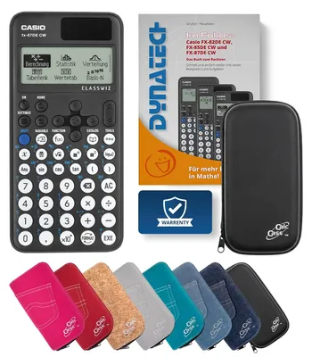 Produktbild von Casio FX-87 DE CW Taschenrechner mit Schutztasche schwarz & Fachbuch