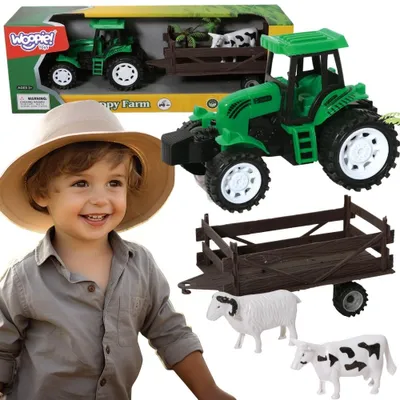 Produktbild von Woopie-Ackerschlepper mit Anhänger und Tieren