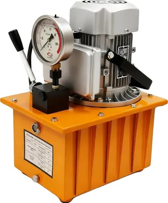 Immagine prodotto di Pompa idraulica elettrica, funzionamento ad alta pressione, robusta struttura in acciaio, arancione