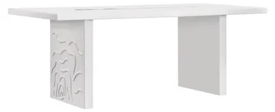 Produktbild von Weißer Esstisch aus Holz modern und stilvoll