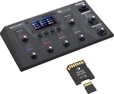 Image de Zoom B6 Processeur multi-effets pour basse avec carte SD