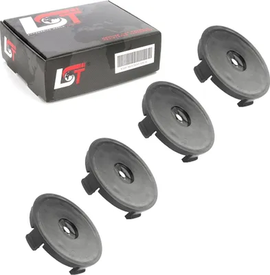 Produktbild von 4x Radnabenkappe Felgendeckel Schwarz Ø 55mm für SAAB OPEL VOLVO VAUXHALL