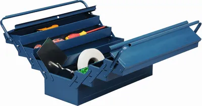 Produktbild von allit Werkzeugkasten McPlus Metall 7/57, unbestückt, blau