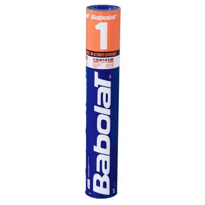 Image de BABOLAT 1 FEATHER SHUTTLECOCKS 12 volants en plumes blanc, Couleur:blanc