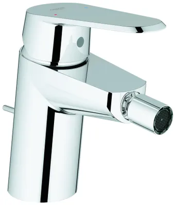 Imagen del producto de Grifo monomando para bidé Grohe, modelo Eurodisc C, referencia 33244, con sistema de desagüe con varillas y acabado cromado