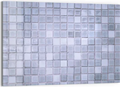 Produktbild von DEQORI Magnettafel Glas 90x60 cm 'Quadratische Fliesen' beschreibbar Whiteboard