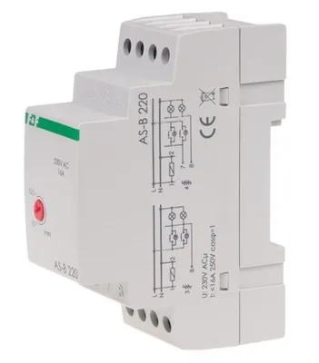 Produktbild von F&F AS-B220 Treppenhausautomat Treppenlichtzeitschalter 230V 16A 1x NO 2x Module