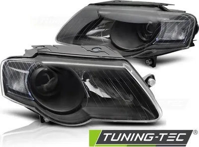 Produktbild von Scheinwerfer Klarglas für VW Passat 3C B6 Bj. 05-10 Schwarz
