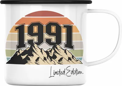 Produktbild von Trendation - 30. Geburtstag Emaille Tasse Frau Mann Geschenk 30er 30 Mutter Vater Männer Frauen Lustig Geschenke Geschenkidee (Schwarz)