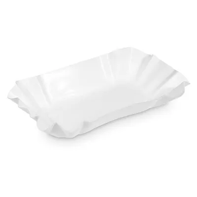 Produktbild von 250x BIONATURE Pappschalen aus Frischfaser 14 x 9 x 3 cm fettdicht weiß