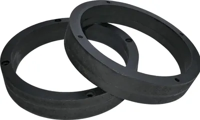 Produktbild von Set aus 2 Adaptern Halterungen Lautsprecher-Ringe Ø165mm mit spezifischer Kompatibilität Ø170xØ144x30mm - Abstandshalterring aus MDF für Haustüren und Hintertüren