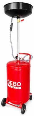 Obrázok produktu pre Pneumatická odsávačka oleja 70l, zberná nádoba na olej 10l, vypúšťanie 6 – 8 bar, nastaviteľná výsuvná trubica, Gebo Tools