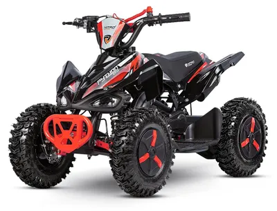 Produktbild von Pocketquad Kinder Quad 49ccm Benzin Mini ATV Python Snowy 2Takt 6 Zoll Rot