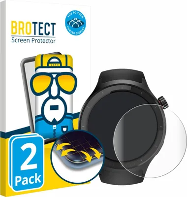 Produktbild von 2x BROTECT Fullscreen Schutzfolie für Motorola Moto Watch 2026 Displayschutz Folie Fullcover Klar Transparent