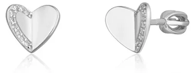 Immagine prodotto di Orecchini a cuore in argento con zirconi SVLE1739XH2BISR