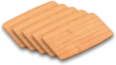 Productafbeelding van Kesper, set van 5 snijplanken/ontbijtplanken, bamboe, 23 x 15 x 1,1 cm, artikelnummer 58311