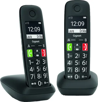 Produktbild von E290 Duo schwarz Schnurloses Telefon