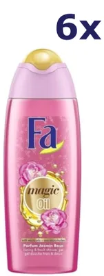 Productafbeelding van 6x Douchegel - Magic Oil, geur: Roze Jasmijn, 250 ml